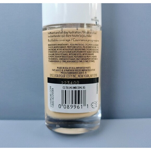 Covergirl TruBlend Hydrating Liquid Foundation M5 Caramel Beige Tru Blend Makeup - Picture 9 of 10